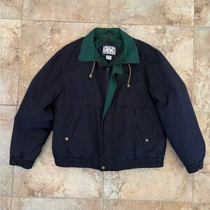 Vintage Sutter & Grant Insulated Jacket 90’s Men’s Large Two Tone Zip Puffer
